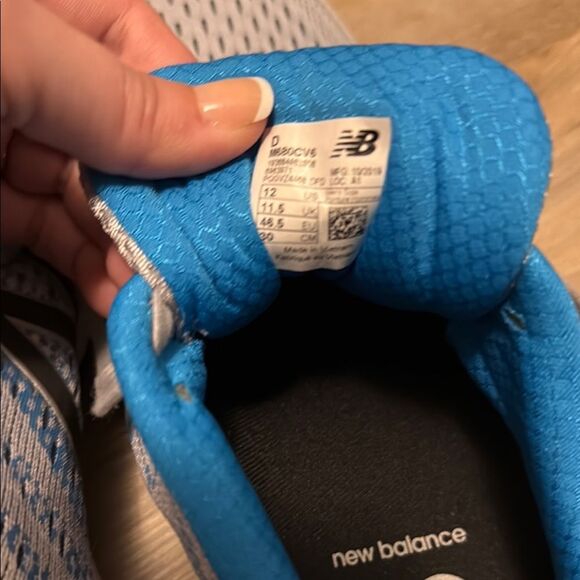New Balance Gray and Blue Running Shoes - Picture 4 of 4